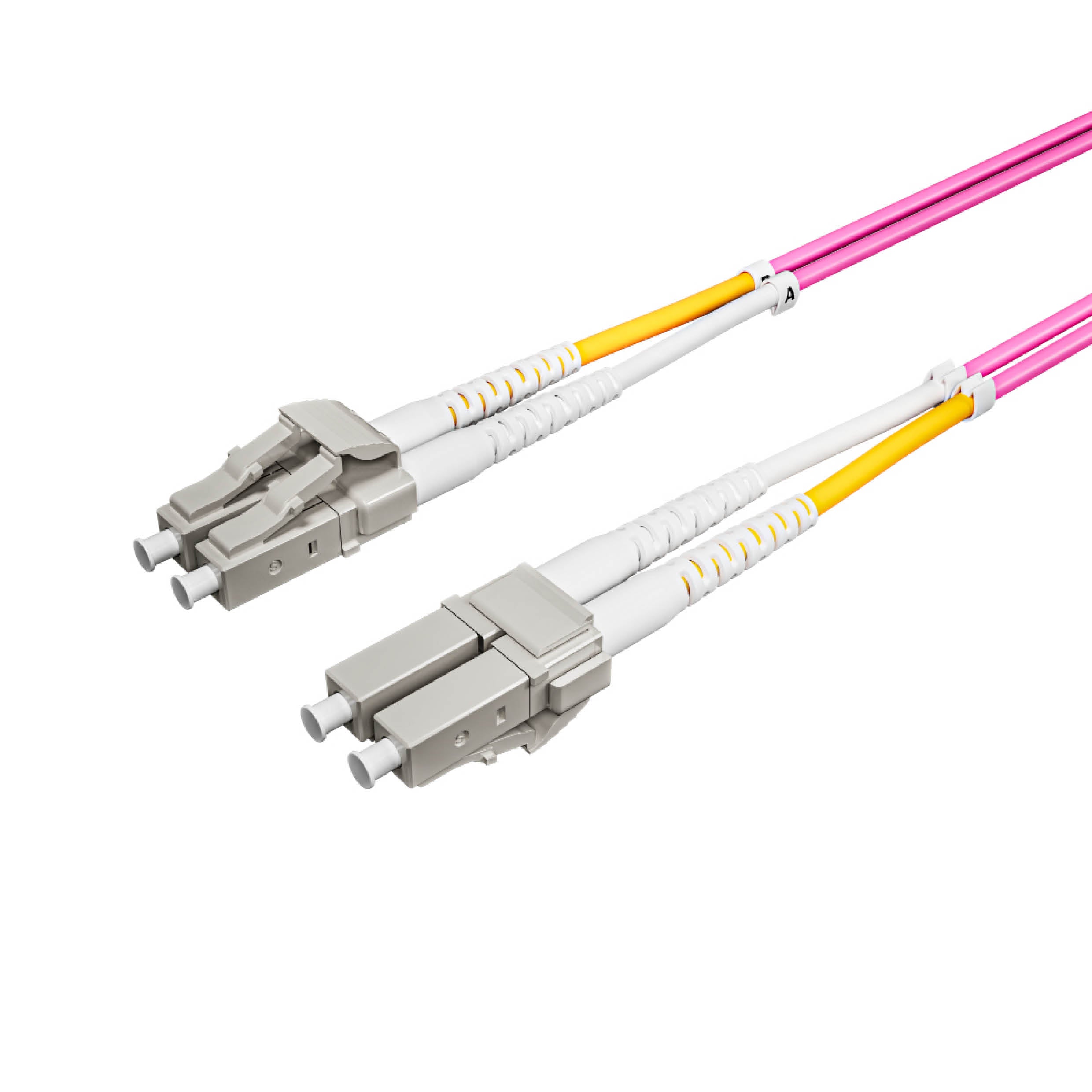 LWL Glasfaser Duplex Patchkabel LC/LC OM4 50/125µm  1,00m   KB77922/402