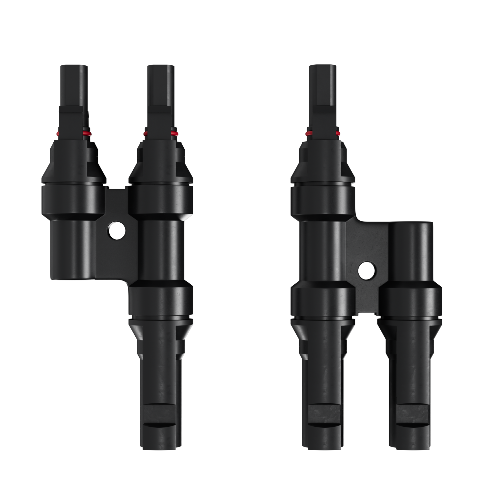 MC4 T-Adapter Set, 2/1, IP67, 1.5kV, schwarz