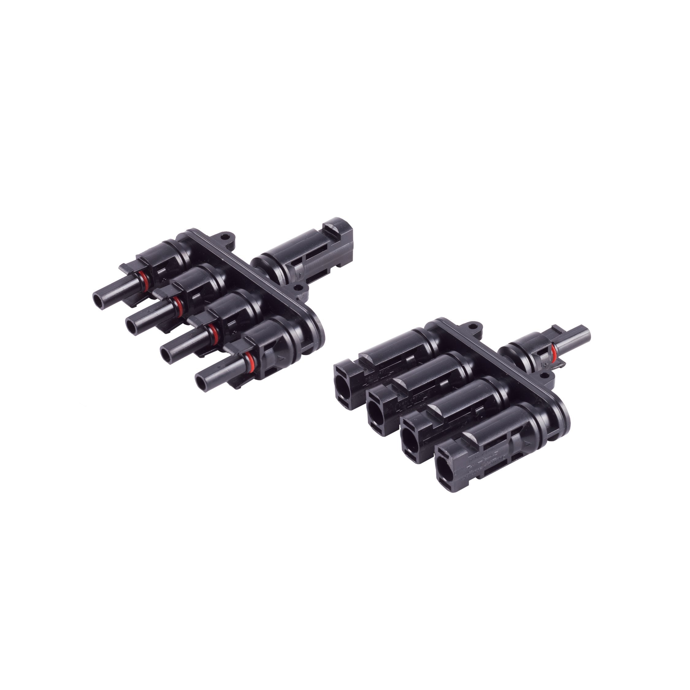 MC4 T-Adapter Set, 4/1, IP67, 1.5kV, schwarz