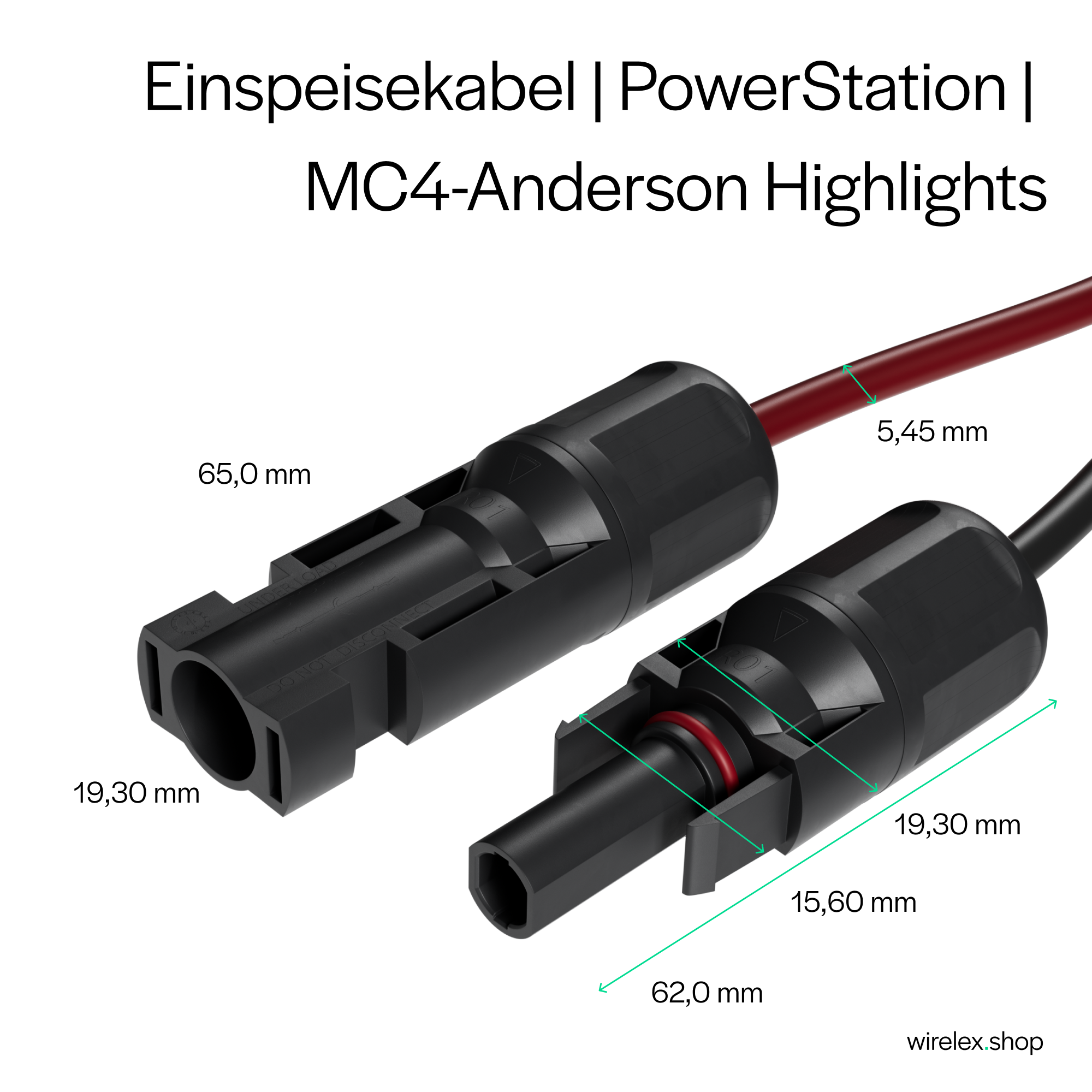 PV PowerStation-Einspeisekabel, MC4-Anderson