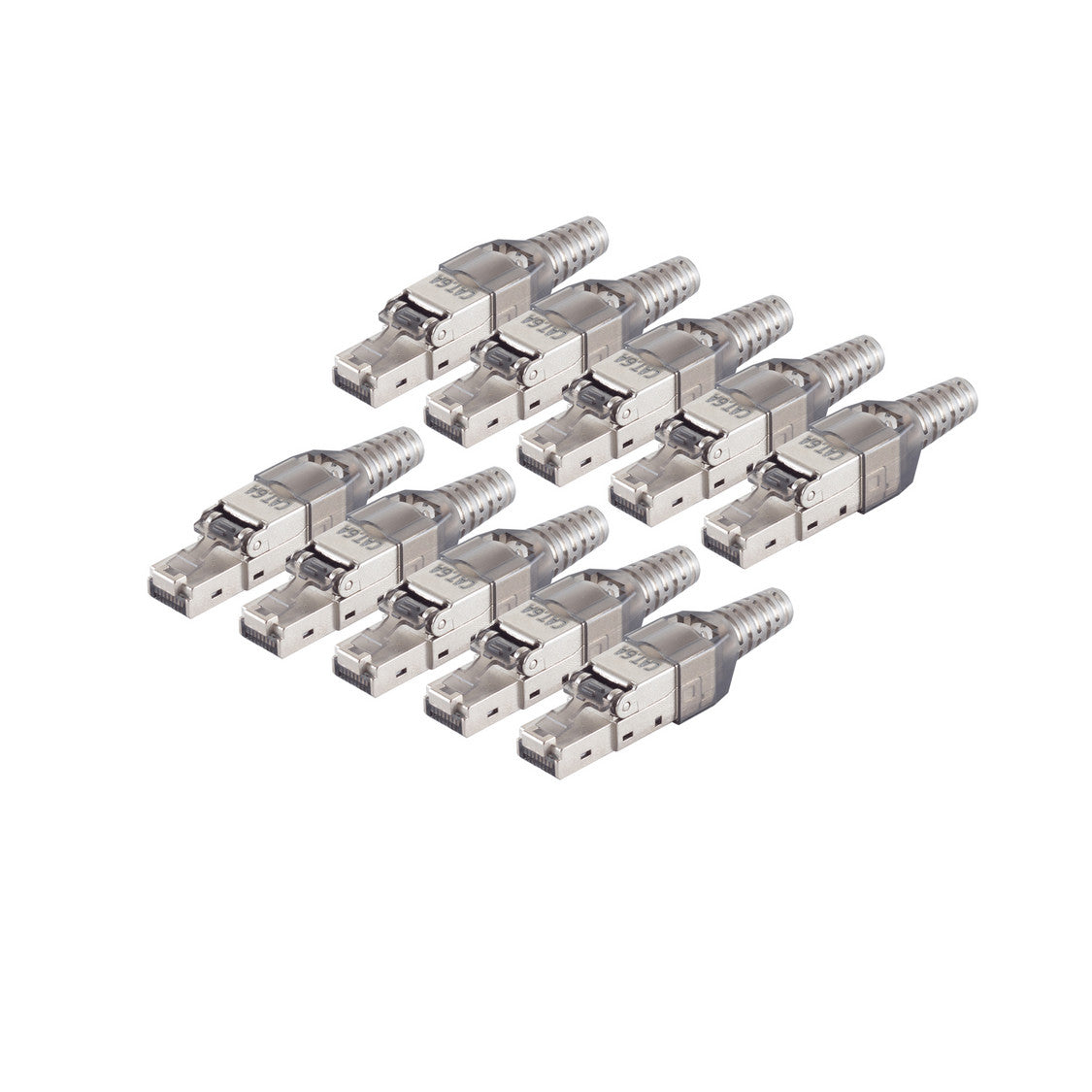 cat. 6A Tool-less RJ45 Stecker geschirmt--VE10     