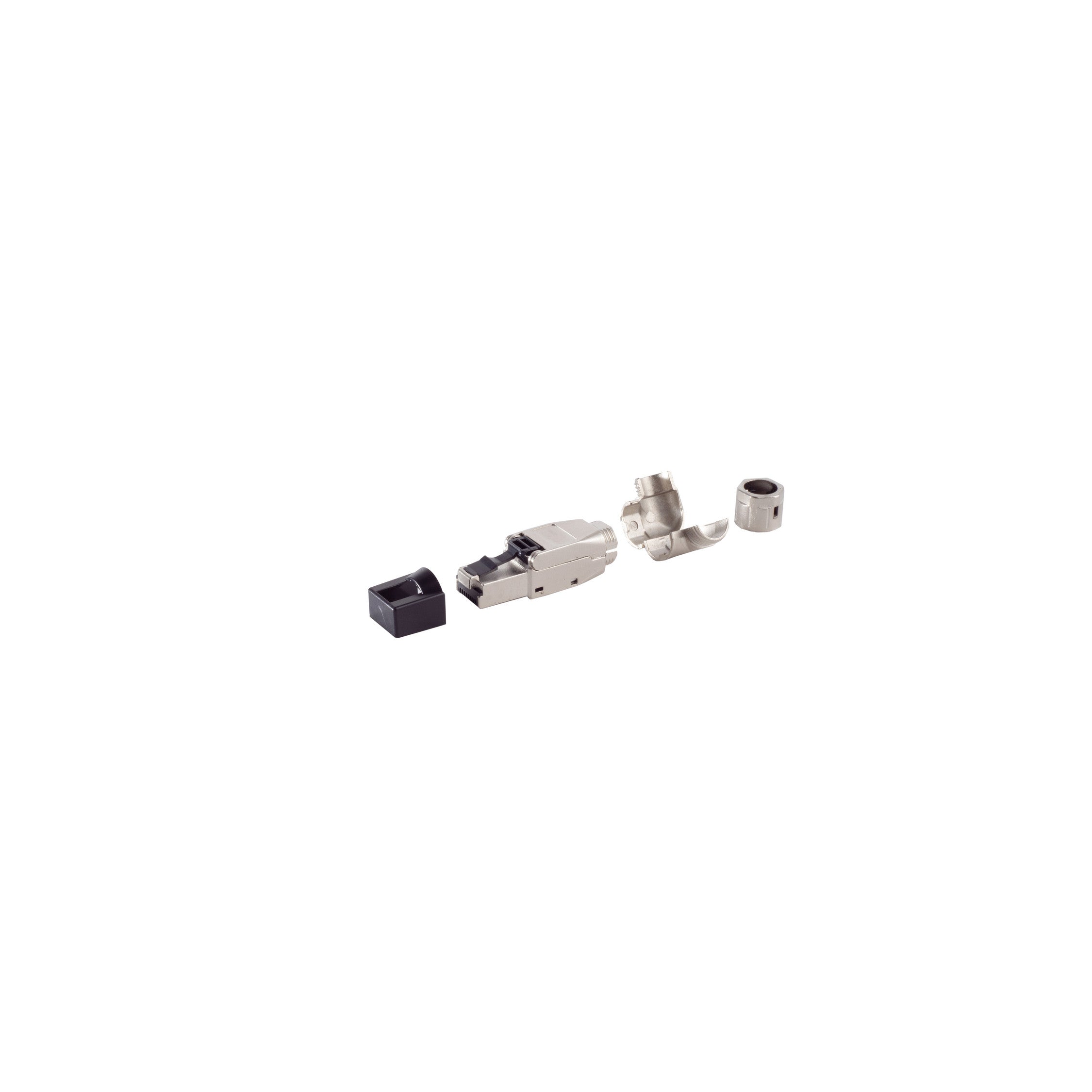 cat. 6A Tool-less RJ45 Stecker, werkzeuglos, Winkel, STP     