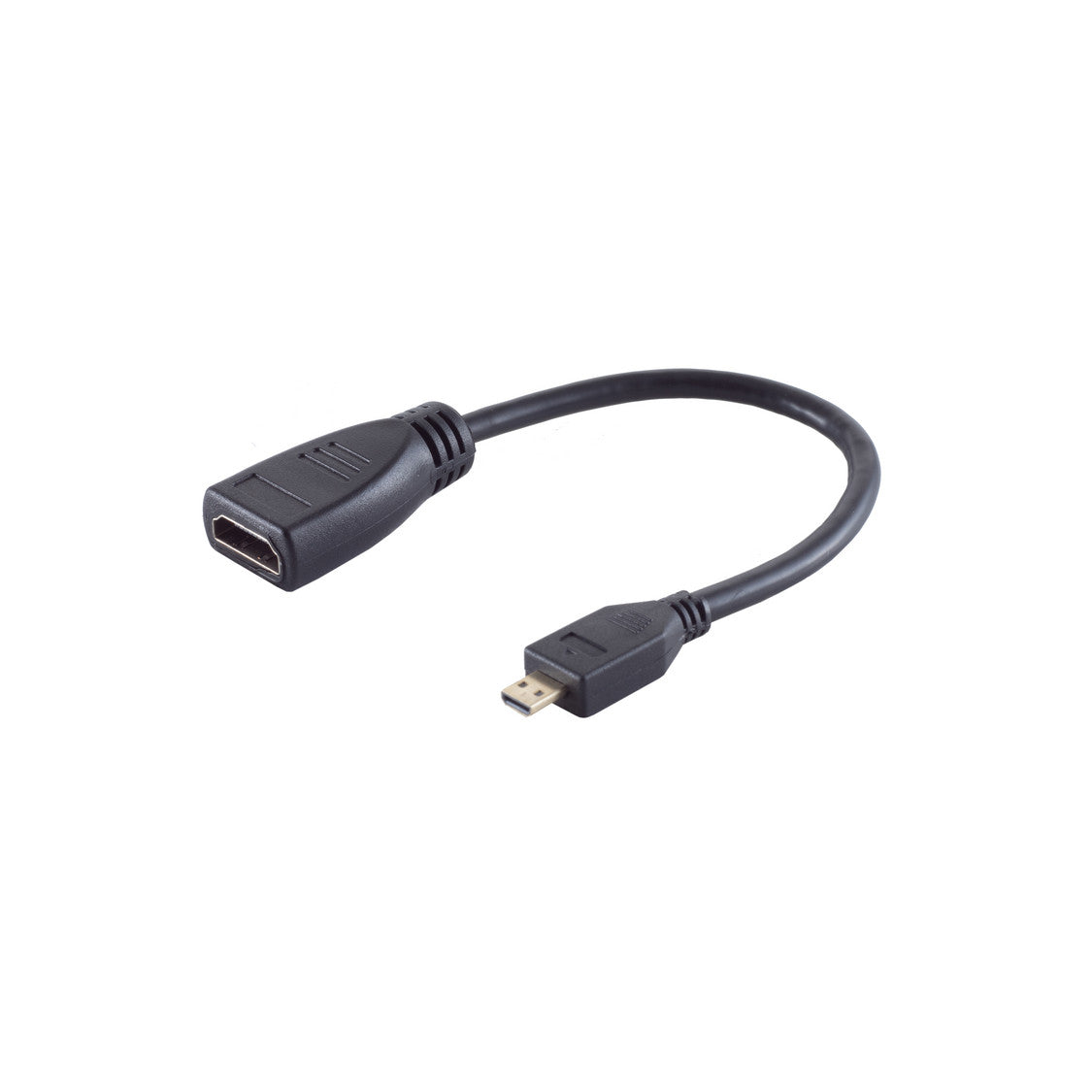 Micro HDMI auf HDMI-A Adapter, Schwarz