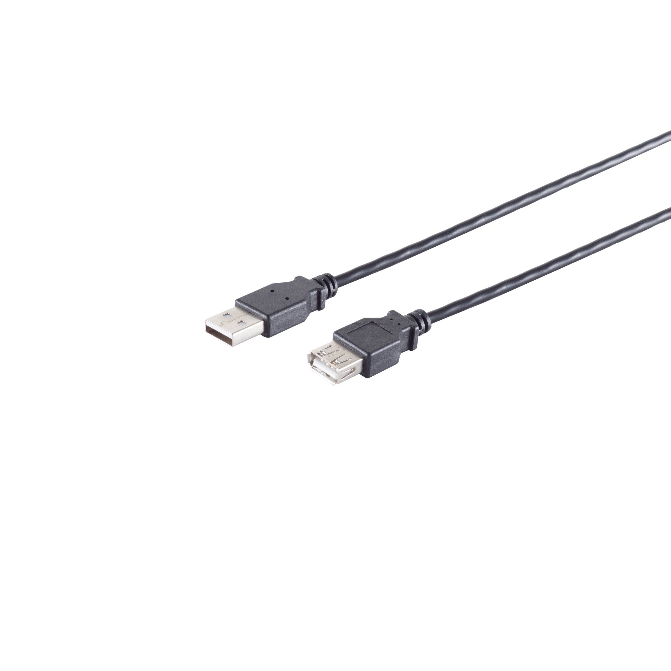 USB High Speed 2.0 Verlängerung, A/A Buchse, USB 2.0, schwarz, 1,0m