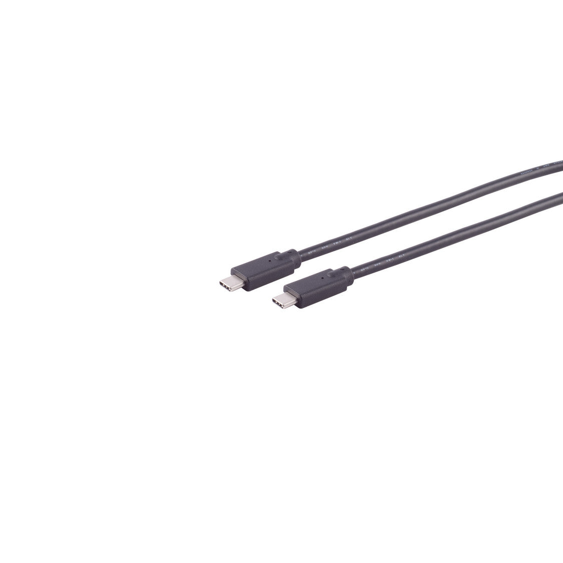 USB Kabel Typ-C Verbindungskabel, 2.0, 100W, schwarz