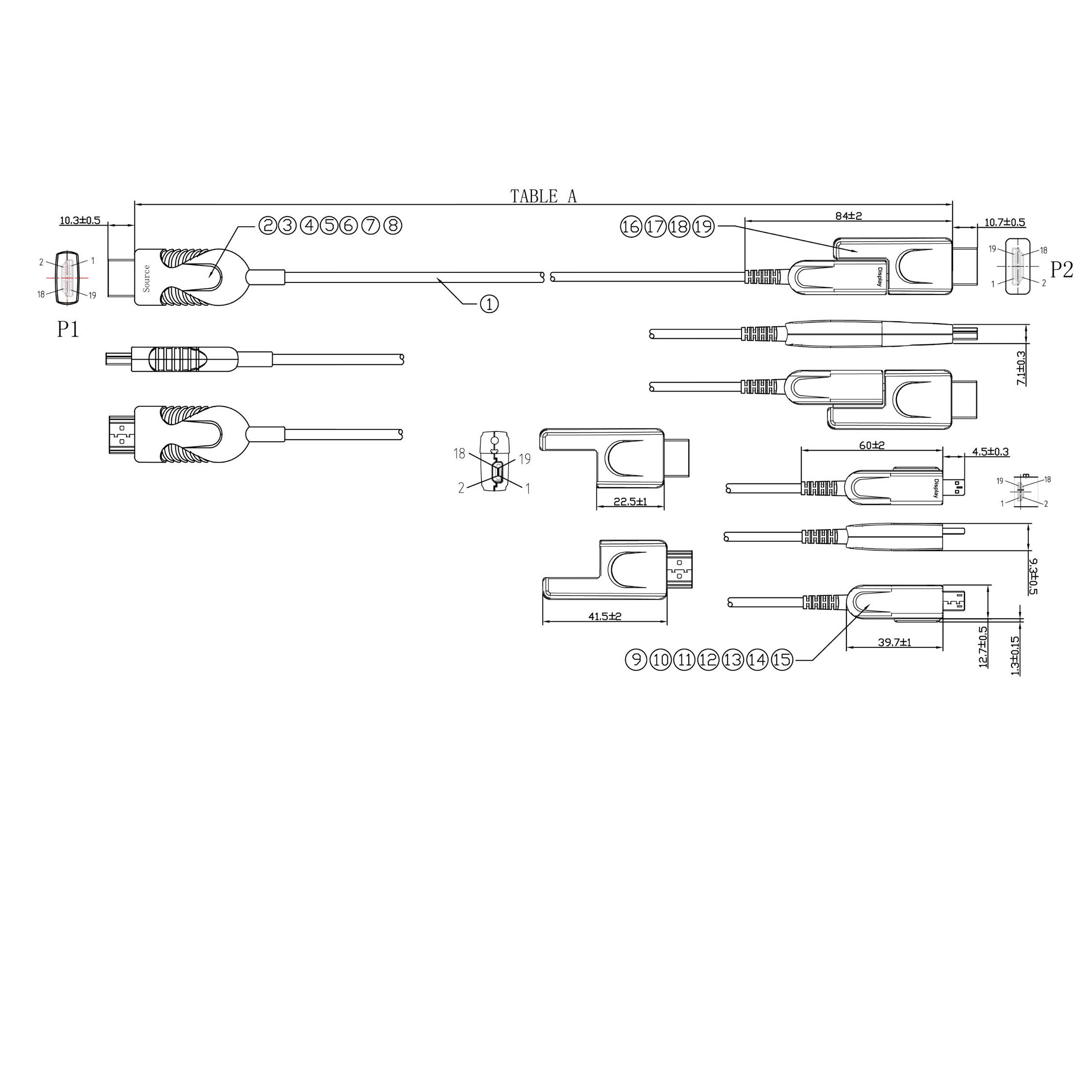 Optisches HDMI Verlegekabel-Set, 4K     