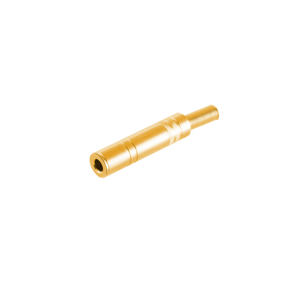 Klinkenkupplung Mono 6,3mm Metall, vergoldet