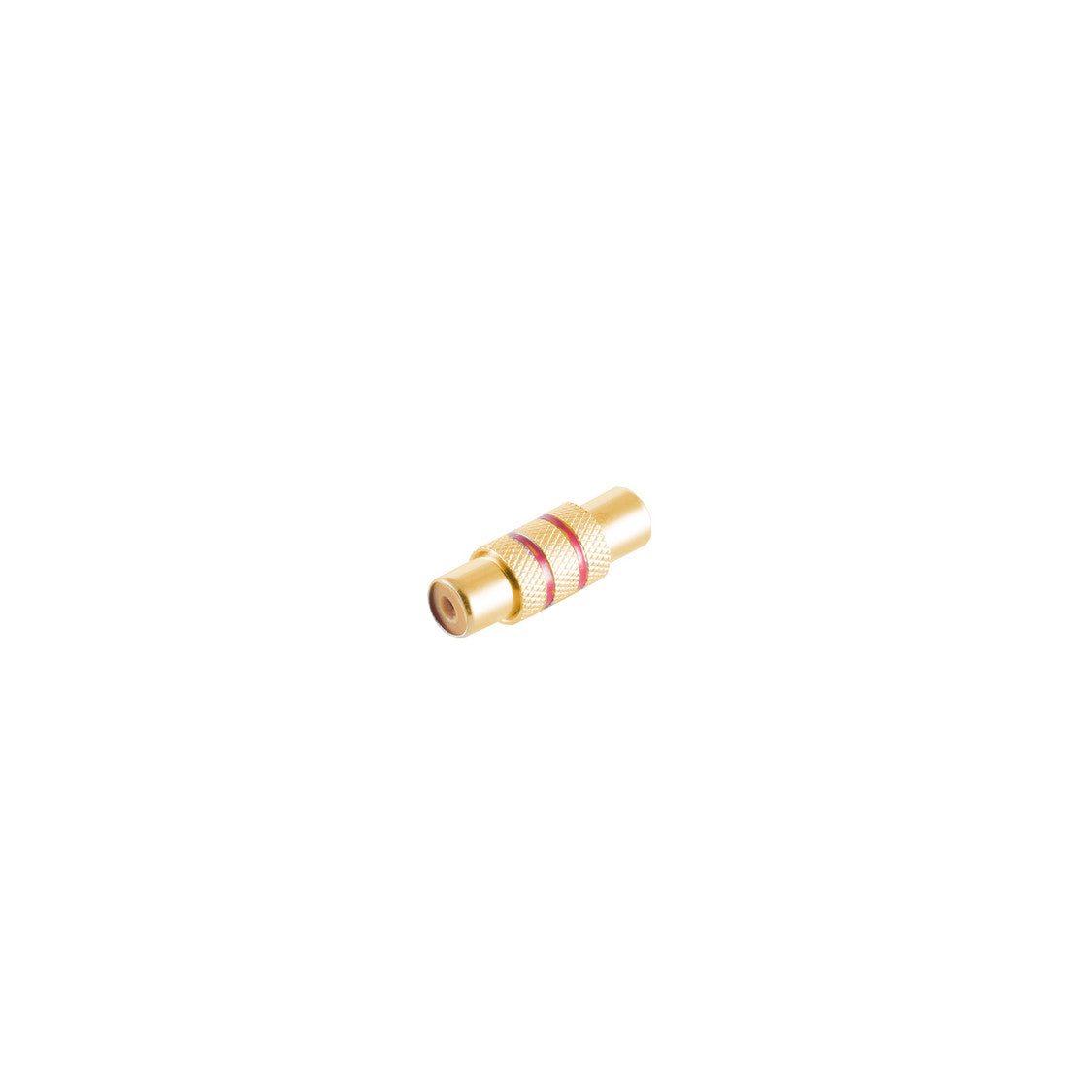 Adapter, Cinchkupplung auf Cinchkupplung, Metall, vergoldete Kontakte