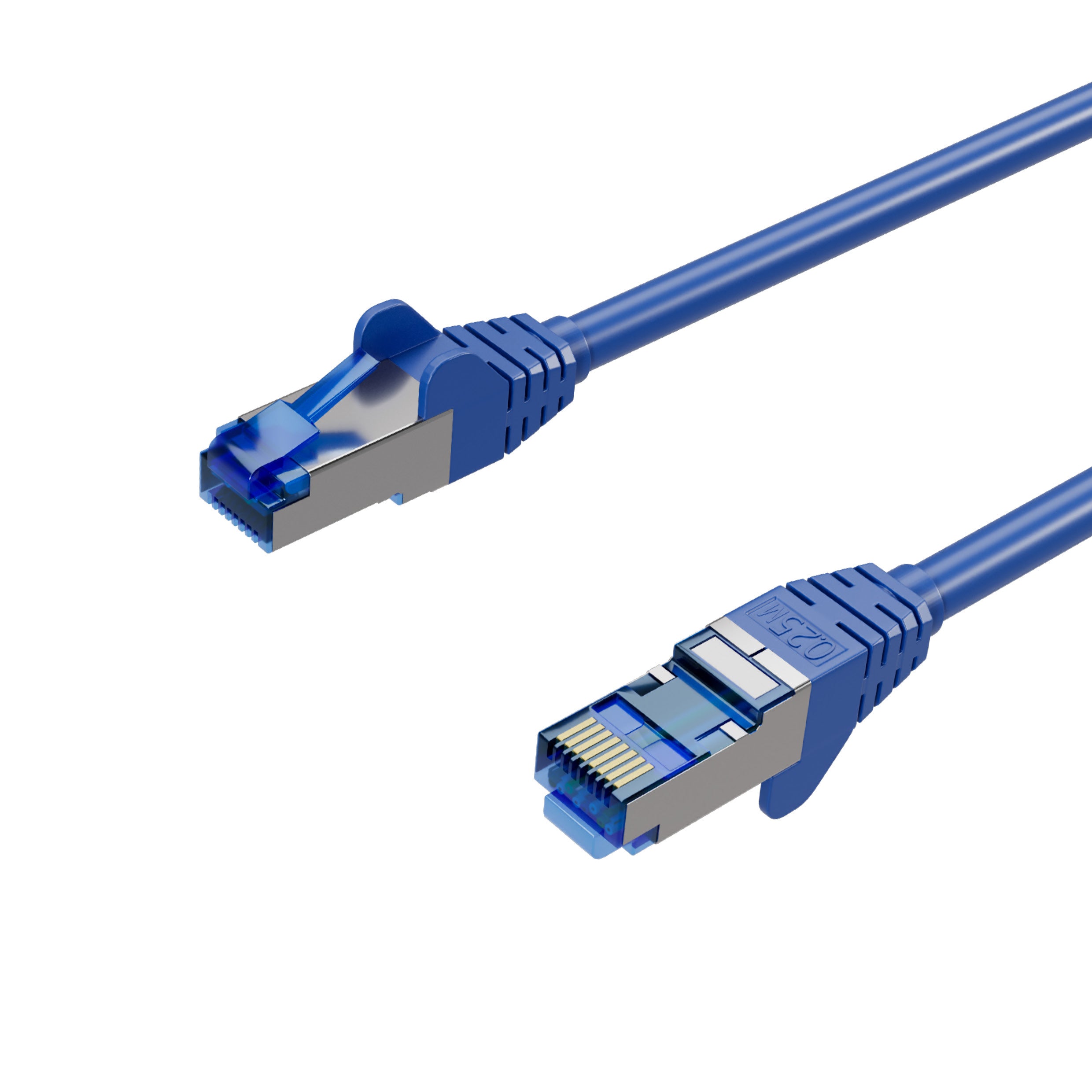 Netzwerkkabel, RJ45 LAN Kabel, Ethernet Cat 6A, S/FTP, PIMF, vergoldete Kontakte
