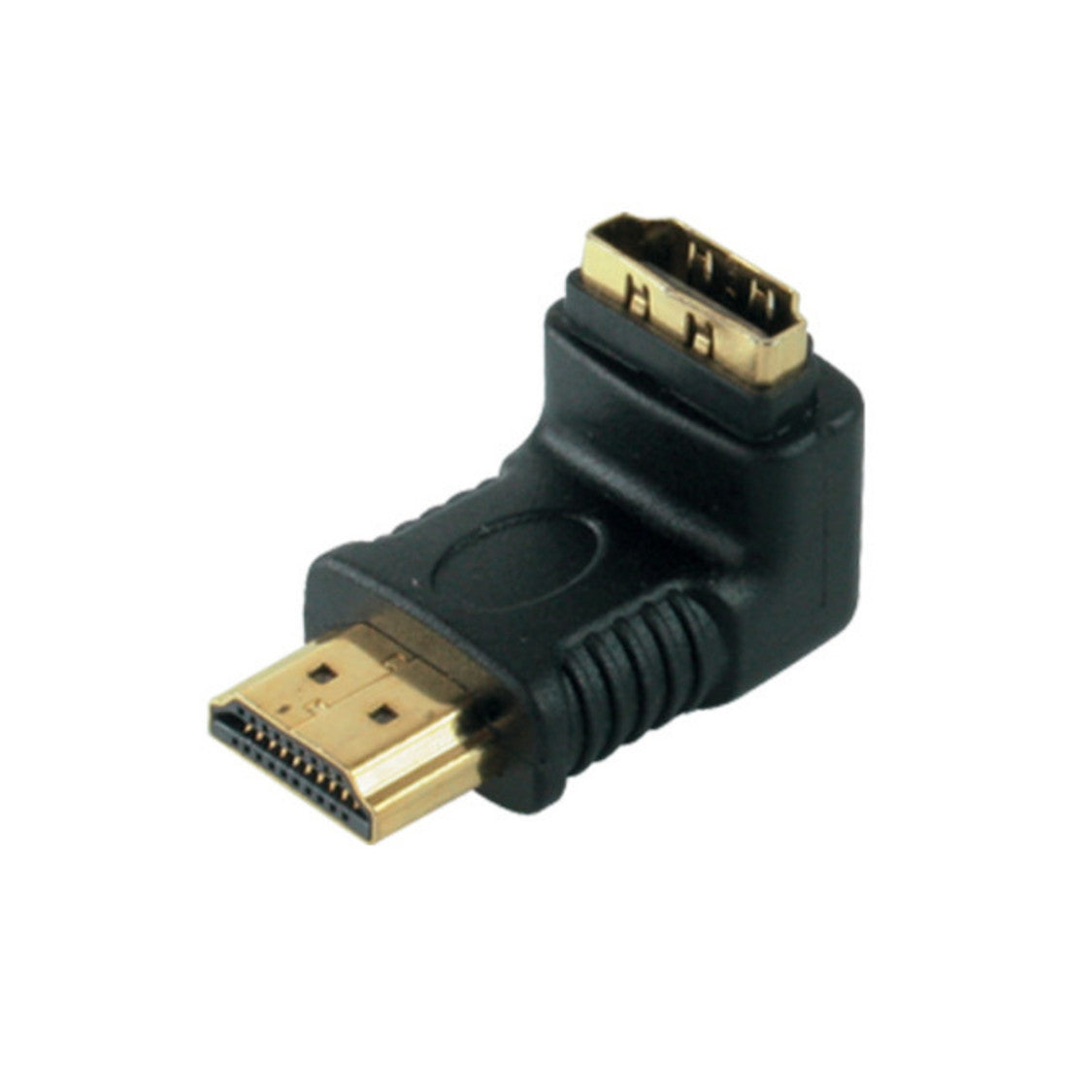 Adapter HDMI-St./HDMI-Buchse Abgang unten verg.