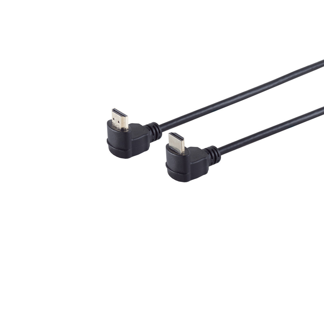 HDMI A-Stecker Winkel auf HDMI A-Stecker Winkel, vergoldete Kontakte, Full HD, ULTRA HD, 3D, HEAC