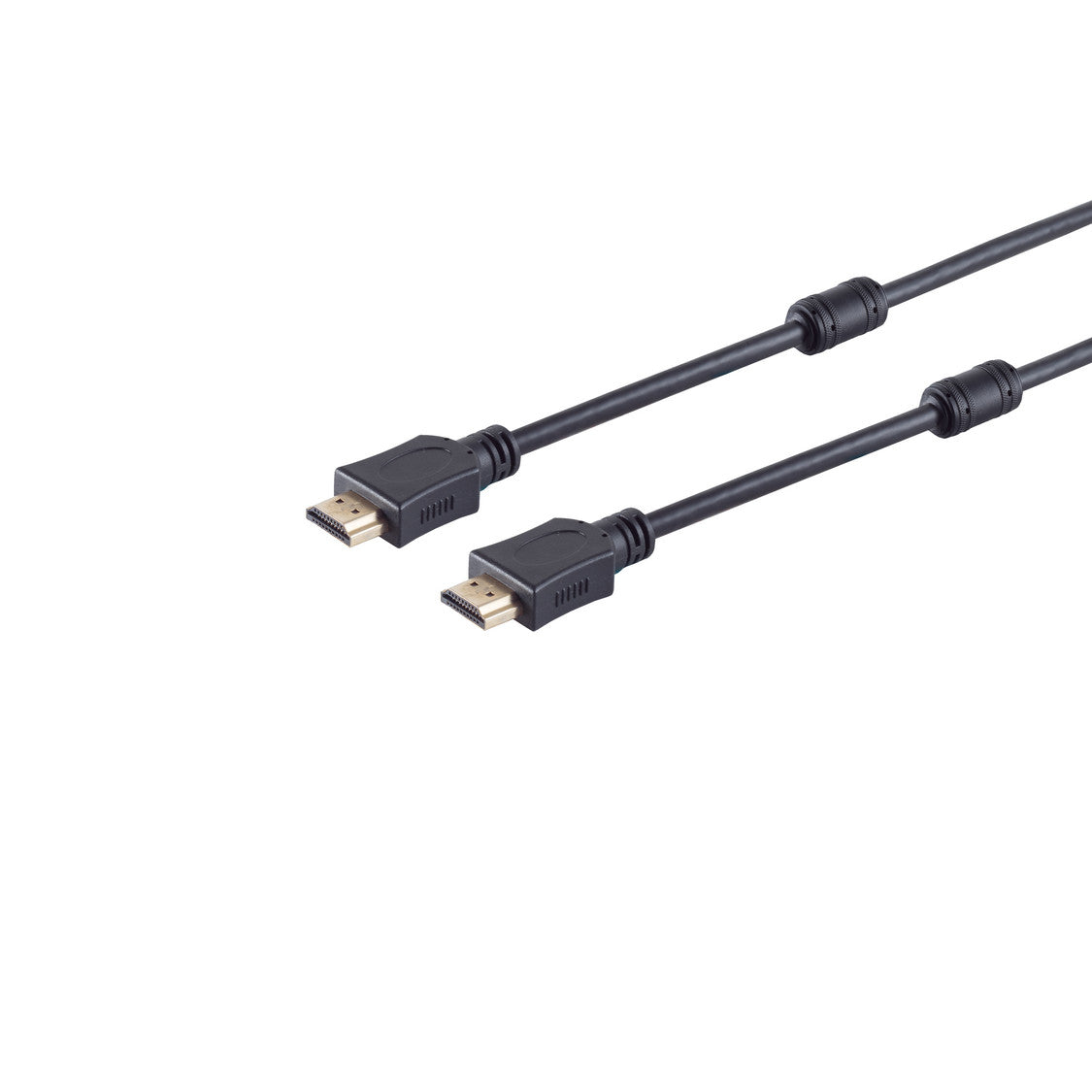 HDMI A-Stecker auf HDMI A-Stecker, vergoldete Kontakte mit Ferrit, Full HD, ULTRA HD, 3D, HEAC