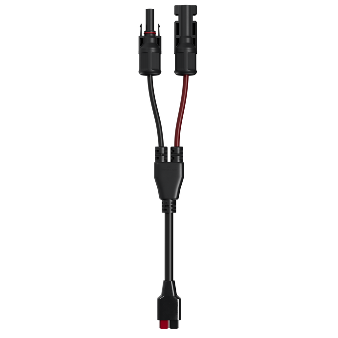 MC4-Anderson-Y-Kabel für die mobile Energieversorgung mit Powerstations und Solarpanels.