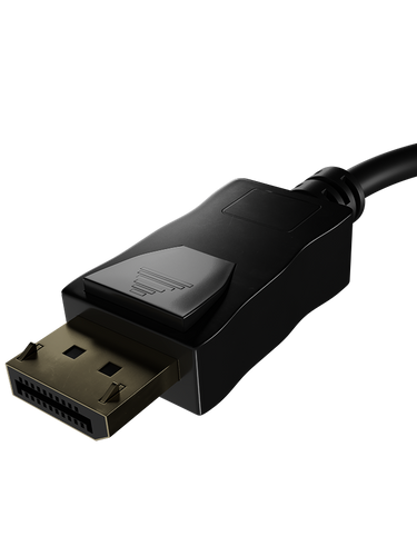 Standard DisplayPort-Kabel mit 4K-Unterstützung ohne HDR10 – reduzierte Farbtiefe und Kontrast