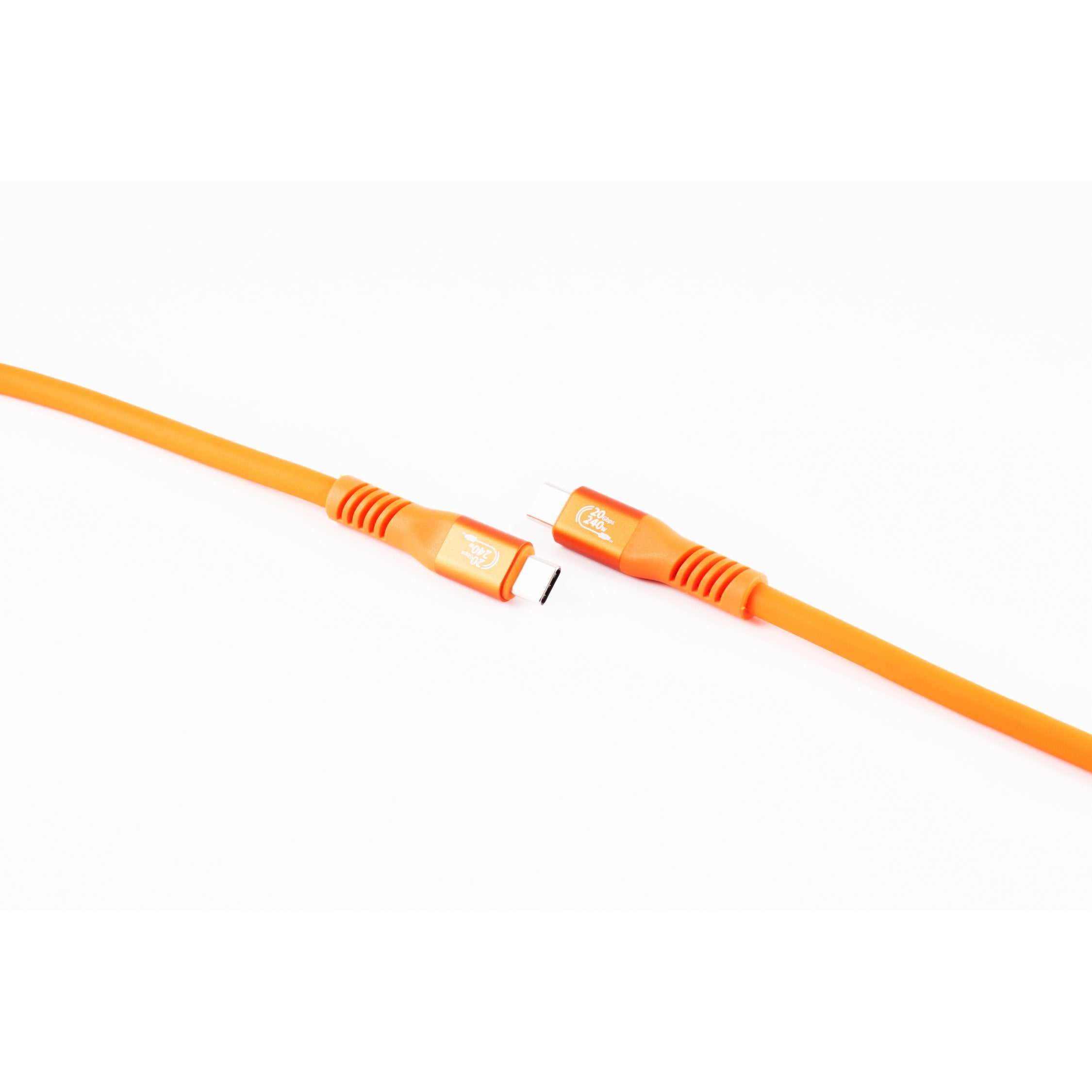 Flexline®-USB-C® Ladekabel, USB 3.2, 240W, orange