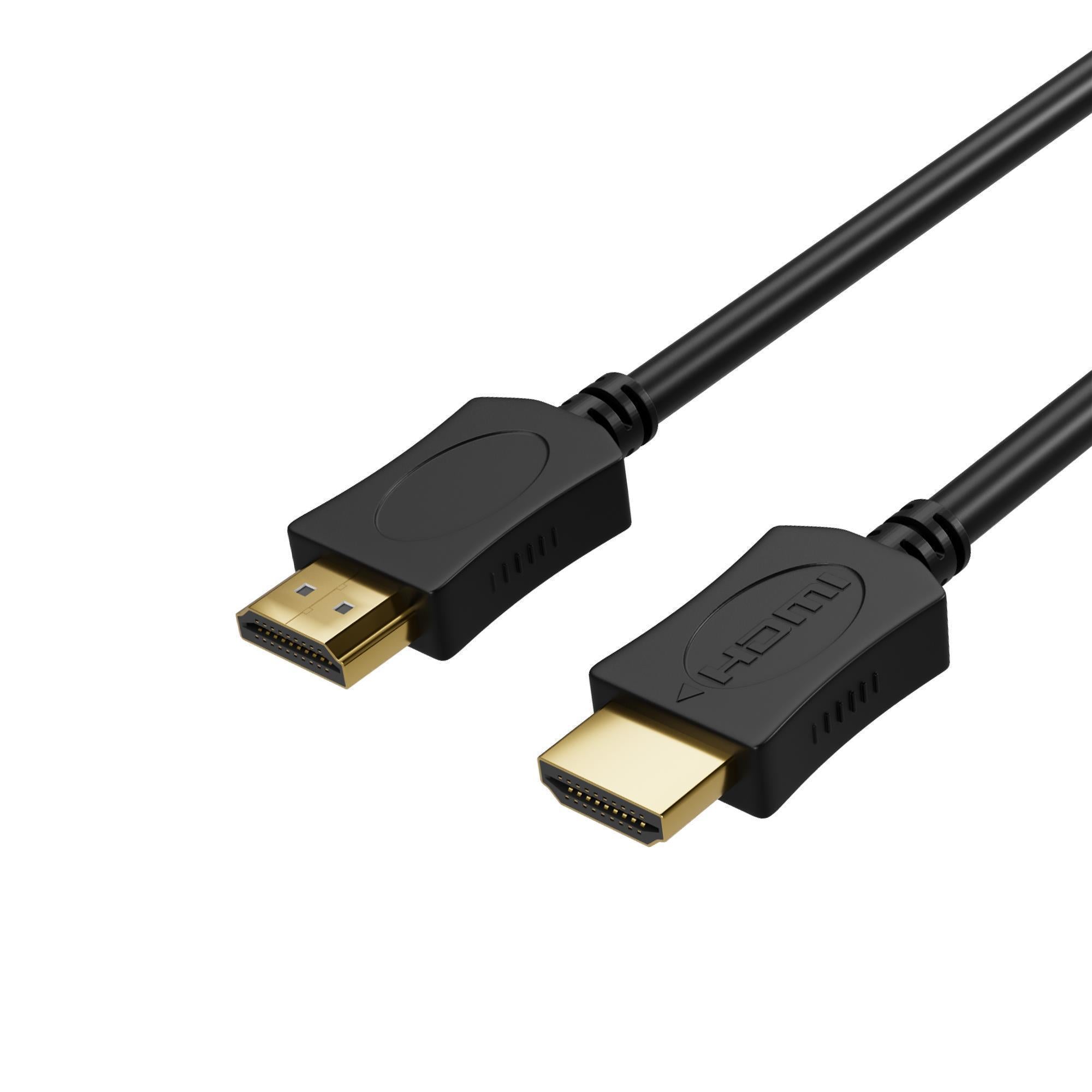 HDMI A-Stecker auf HDMI A-Stecker OD6mm, vergoldet
