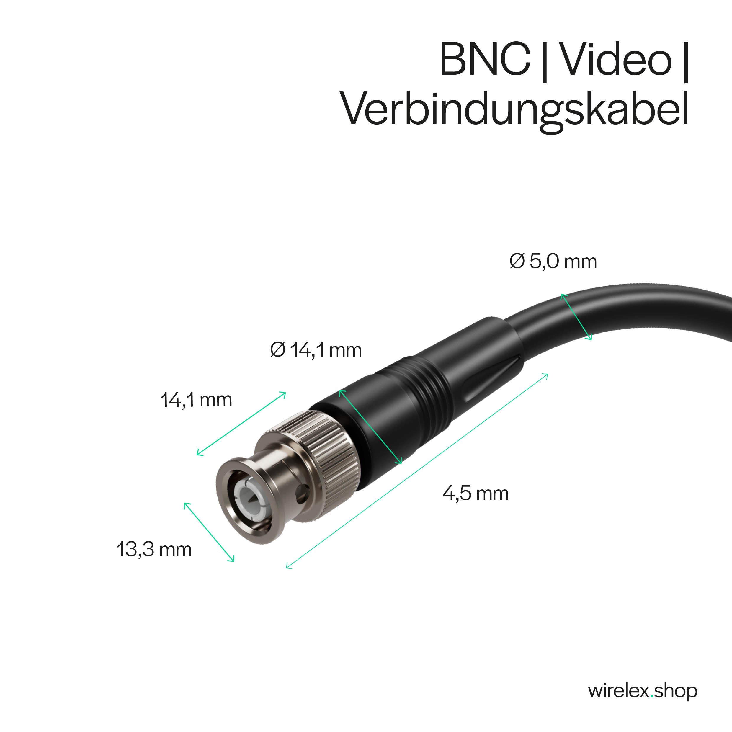 Video-Stecker BNC auf Video-Stecker BNC, 2m