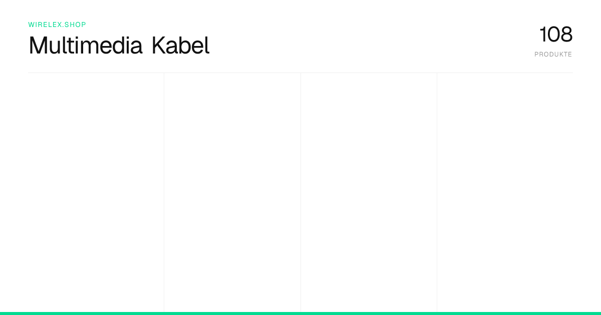 Multimedia Kabel online kaufen | wirelex.shop